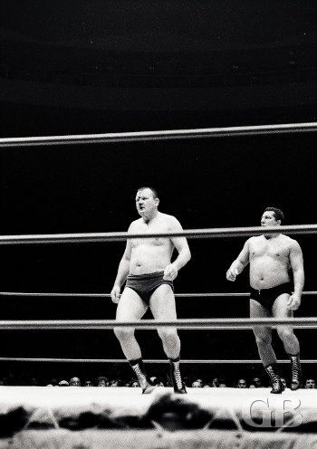 Jim Hady stalks Kiniski right after Gene suffered a gash on his forehead.